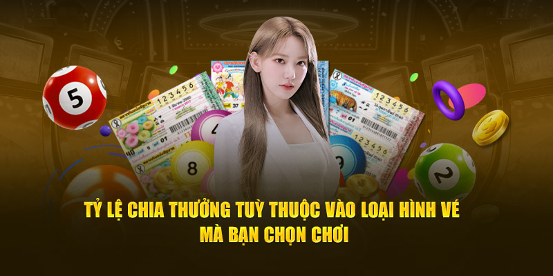 Tỷ lệ chia thưởng tuỳ thuộc vào loại hình vé mà bạn chọn chơi